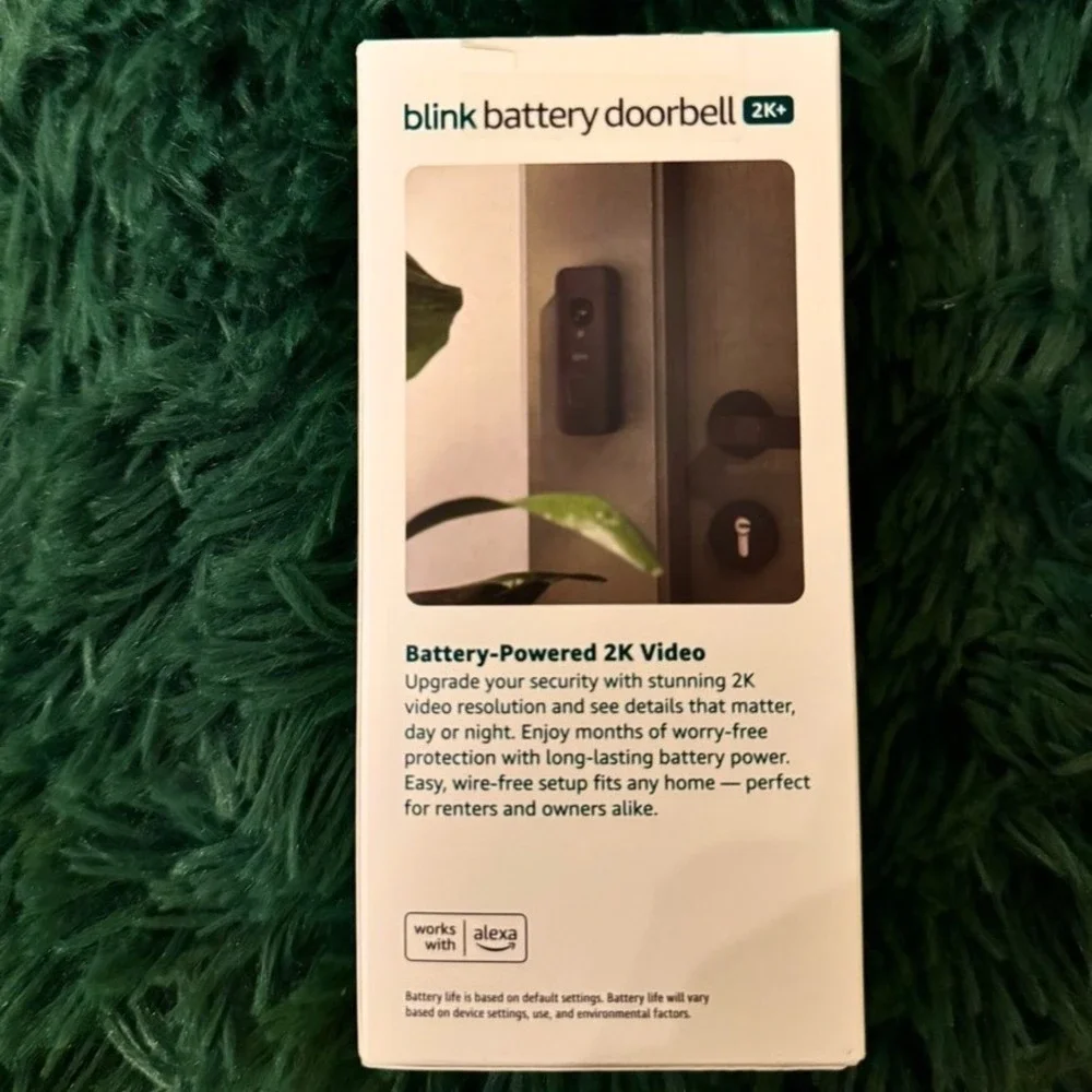 Blink Battery Doorbell 2K+‎ Security Camera CCTV